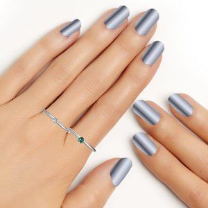 Valentine Heart Simulated Diamond 14k Gold Ring